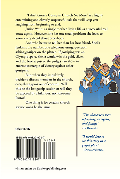 I Ain't Gonna Gossip in Church No More by Korey Deon Davis book back cover
